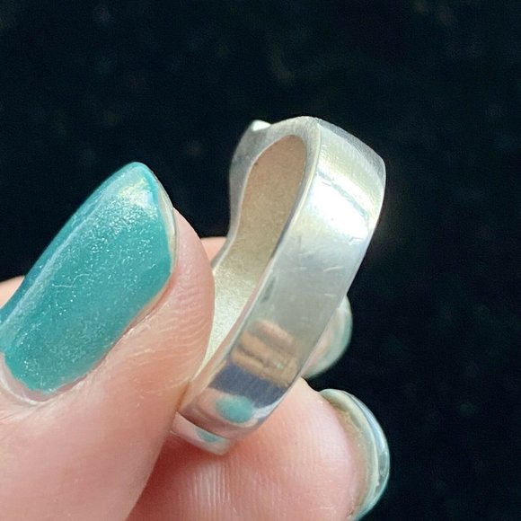 Chunky Handmade Geometric Sterling Silver Don Dietz Ring Size 5.75 TW 11.3 G - Picture 5 of 12